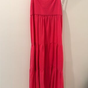Elegant Pink Tiered Skirt